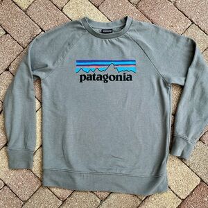 Patagonia gray youth sweatshirt size extra large cotton blend